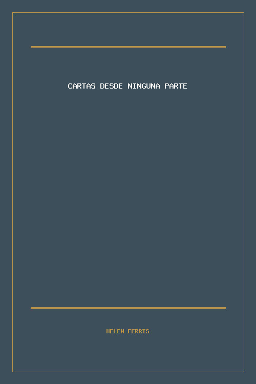 Portada de Cartas desde ninguna parte