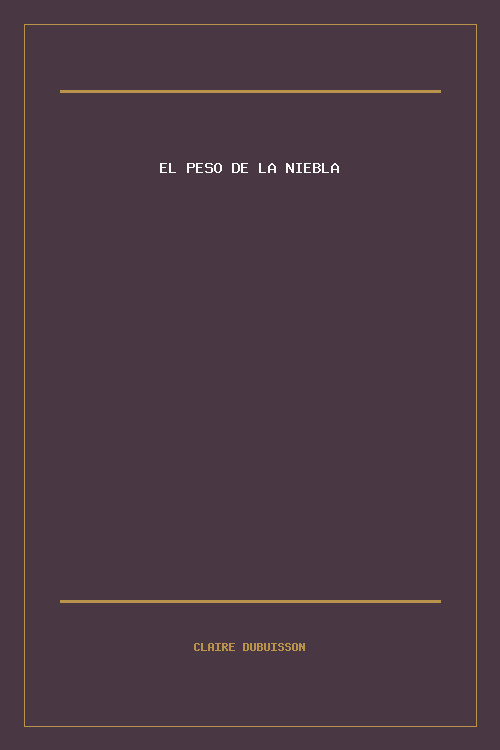 Portada de El peso de la niebla